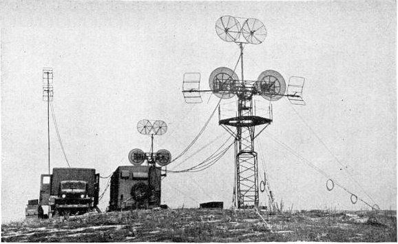 US_Army_Signal_Corps_AN-TRC-1,_5,_6,_&_8_microwave_relay_station_1945 Military Radar Technology