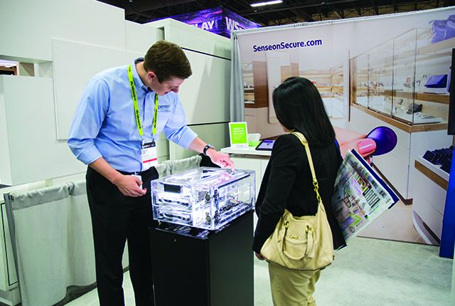 Team Explaining Senseon keyless locks Product Offerings